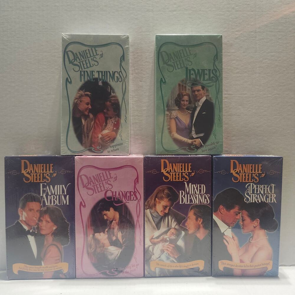 Danielle Steel VHS Lot of 6 Movies Factory Sealed Jewels Changes Fine Things